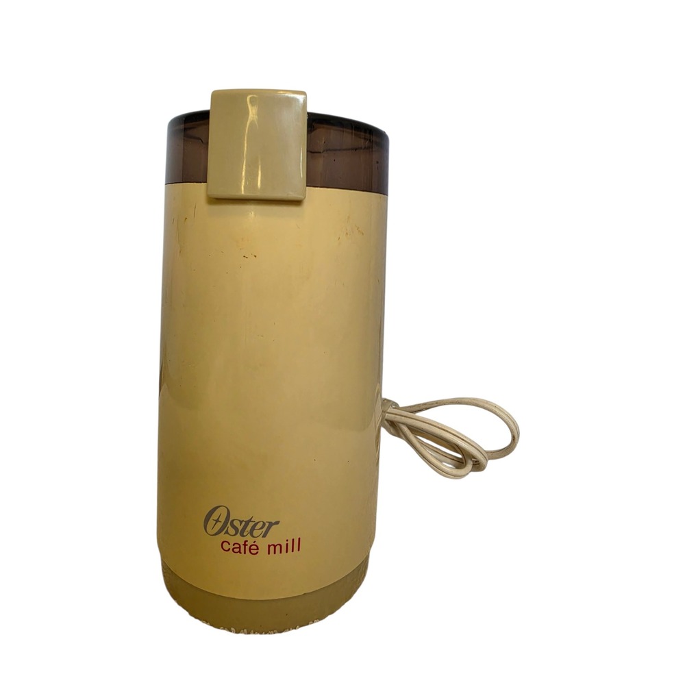 Oster Cafe Mill Vintage Electric Coffee Grinder Harvest Gold Model 663-08A